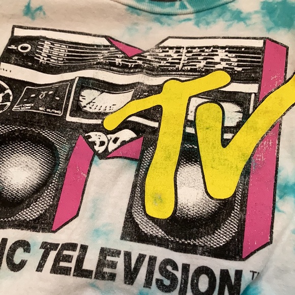 TIE DYE MTV crop top, size xs - Picture 4 of 4